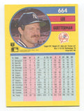 1991 Fleer Lee Guetterman Signed Card Baseball RC Autograph AUTO #664