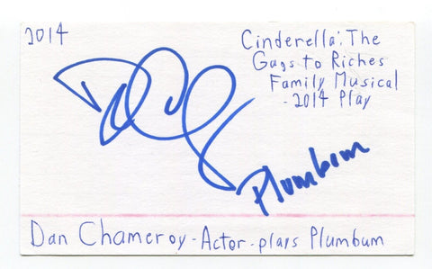 Dan Chameroy Signed 3x5 Index Card Autograph Signature Actor Paw Patrol