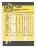 1986 Fleer George Frazier Signed Card Baseball Autographed #370