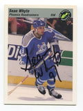 1993 Classic Pro Prospects Sean Whyte Signed Card Hockey Autograph AUTO #101