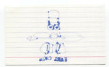 Earl Okin Signed 3x5 Index Card Autograph Signature Musician Singer