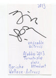 Marisha Wallace Signed 3x5 Index Card Autographed Actress Feels Good Aladdin