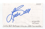 Leslie Bell Signed 3x5 Index Card Autographed Actress Singer Chicago