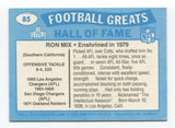 1988 Swell Ron Mix Signed Card Football Autographed #85