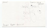 Travis - Dougie Payne Signed 3x5 Index Card Autographed Signature Band