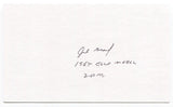 Jed Graef Signed 3 x 5 Index Card Autographed Olympic Gold 200 Meter Backstroke