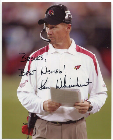 Ken Whisenhunt Signed 8x10 Photo Autographed Arizona Cardinals Football Coach