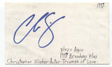 Christopher Sieber Signed 3x5 Index Card Autographed Actor Signature