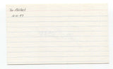 Jon Matlack Signed 3x5 Index Card Baseball Autographed Signature ROY 1972