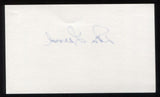 Don Lund Signed 3 x 5 Inch Index Card Autographed Baseball Signature
