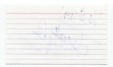 Frank Spadone Signed 3x5 Index Card Autographed Signature Comedian Comic Actor