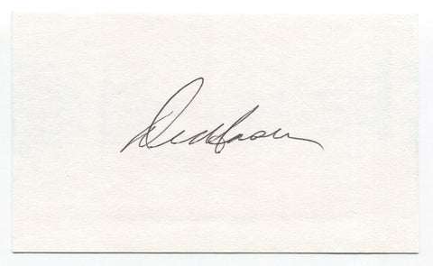 Del Unser Signed 3x5 Index Card Autograph MLB Washington Senators World Series