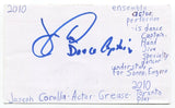 Joseph Corella Signed 3x5 Index Card Autographed Actor Hart of Dixie Dance Moms