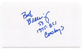 Bob Breunig Signed 3x5 Index Card Autographed Dallas Cowboys Super Bowl