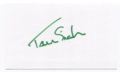 Tommie Sisk Signed 3x5 Index Card Autographed MLB Baseball Pittsburgh Pirates