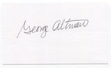 George Altman Signed 3x5 Index Card Autographed Signature Chicago Cubs All-Star