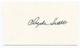 Clyde Scott Signed 3x5 Index Card Autographed NFL Football Philadelphia Eagles