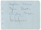 Stephen Kovacs  Sylvia Dickler  Audrey Kooper  Hans Heidemann Signed Album Page