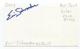 40 Foot Echo - Eric Schraeder Signed 3x5 Index Card Autographed Signature