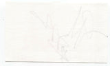 Myra Signed 3x5 Index Card Autographed Signature Singer