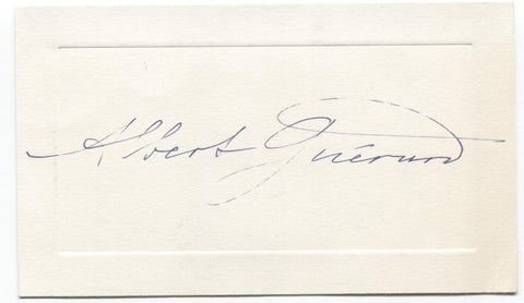 Albert L. Guerard Signed Card Autographed Vintage Signature Author