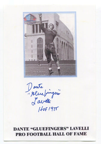 Dante Lavelli Signed Photo Autograph Signature NFL Football Cleveland Browns HOF