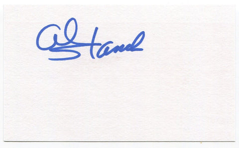 Al Stanek Signed 3x5 Index Card Autographed MLB Baseball San Francisco Giants