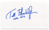 Todd Blackledge Signed 3x5 Index Card Autographed Kansas City Chiefs NFL