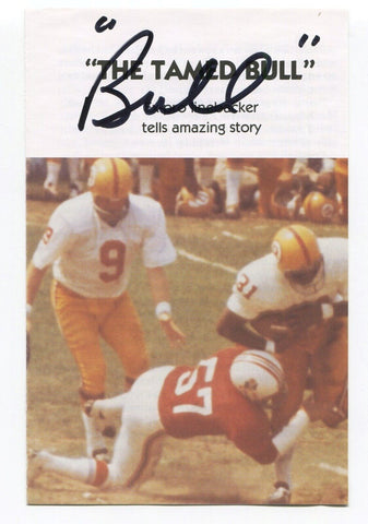 John 'Bull" Bramlett Signed Photo Booklet Autographed NFL Football Player
