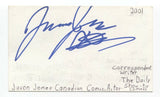 Jason Jones Signed 3x5 Index Card Autographed Signature Actor Comedian