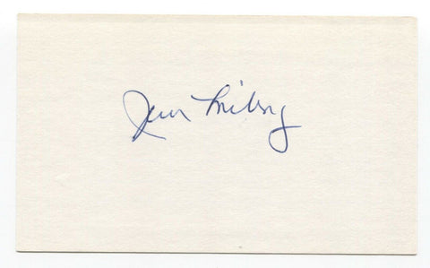 Jim Lonborg Signed 3x5 Index Card Baseball Autographed Signature