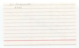 Bill Monbouquette Signed 3x5 Index Card Baseball Autographed Signature