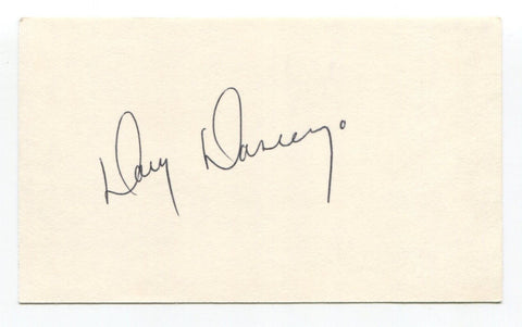Doug Dascenzo Signed 3x5 Index Card Autographed Baseball MLB Chicago Cubs