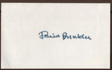 David Brinkley Signed Index Card Signature Vintage Autograph AUTO 