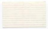 The Bluerunners - Michael McBane Signed 3x5 Index Card Autographed Signature