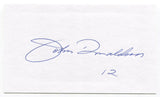 John Donaldson Signed 3x5 Index Card Autographed MLB Baseball 1974 Athletics