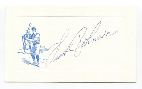 Frank Johnson Signed Card Autographed Baseball Roger Harris Collection