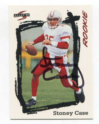 1995 Score Stoney Case Signed Card Football NFL Autographed AUTO #251