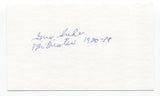 Gus Suhr Signed 3x5 Index Card Baseball Autographed Signature Pittsburgh Pirates