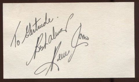 Perry Como  Signed Card  Autographed Singer Vocalist AUTO Signature