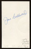 June Callwood Signed 3x5 Index Card Autographed Signature Author