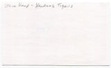 Steve Kemp Signed 3x5 Index Card Autographed MLB Baseball 1977  Detroit Tigers