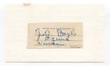 Jack Boyle Signed Cut Index Card Autographed Baseball MLB 1912 Phillies
