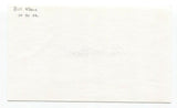 Billy Klaus Signed 3x5 Index Card Baseball Autographed Signature