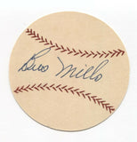Buster Mills Signed Paper Baseball Autographed Signature 1934 St Louis Cardinals