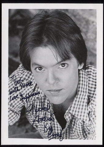 Michael Goodrow Signed Photo  Autographed AUTO Vintage Inscribed "To Bob" 
