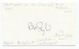 Robert Bringhurst Signed 3x5 Index Card Autographed Signature Author Writer Poet