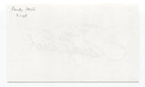 Randy Lerch Signed 3x5 Index Card Baseball Autographed Signature Phillies