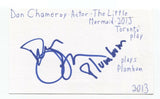 Dan Chameroy Signed 3x5 Index Card Autograph Signature Actor Paw Patrol