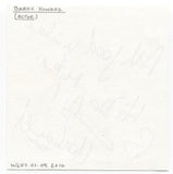 Barry Howard Signed Page Autographed Signature Inscribed "To Mike" 